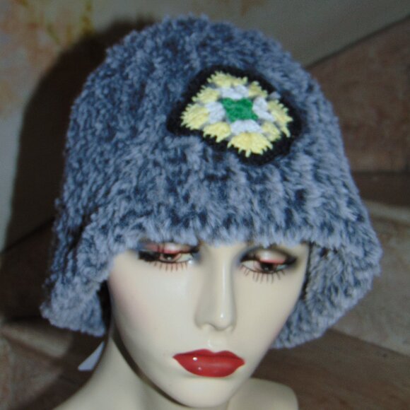 RARE Hansel from Basel Bucket Hat Gray Prototype Fuzzy Y2K Winter Cabin Classic - Picture 2 of 8